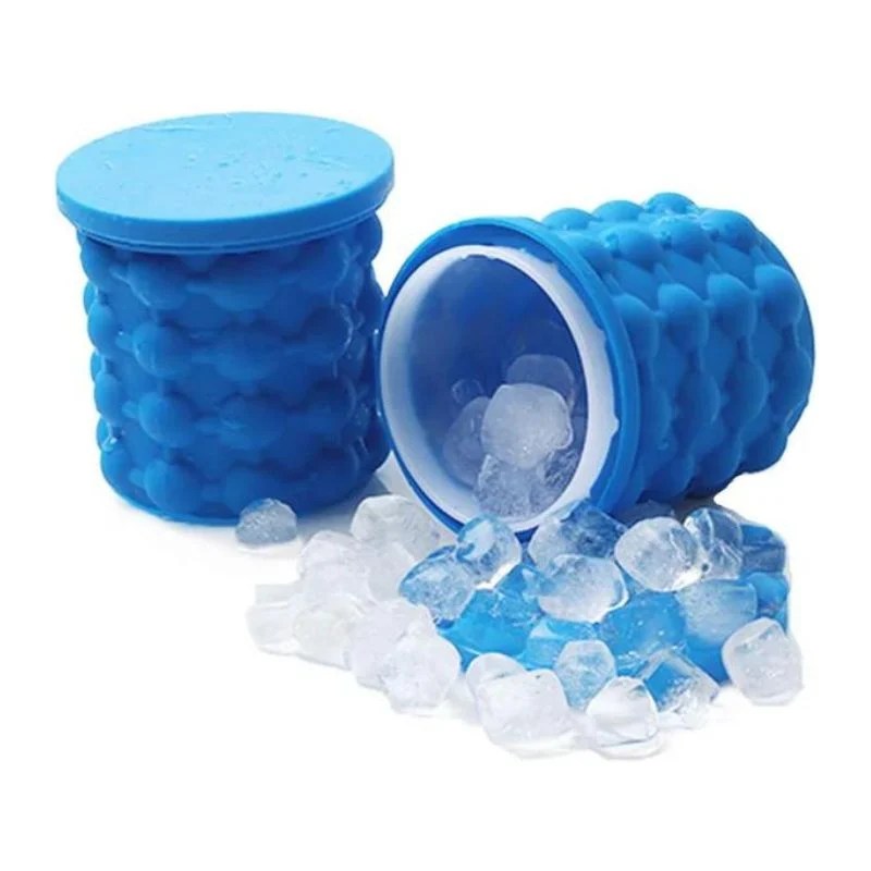 Silicone ice cube maker