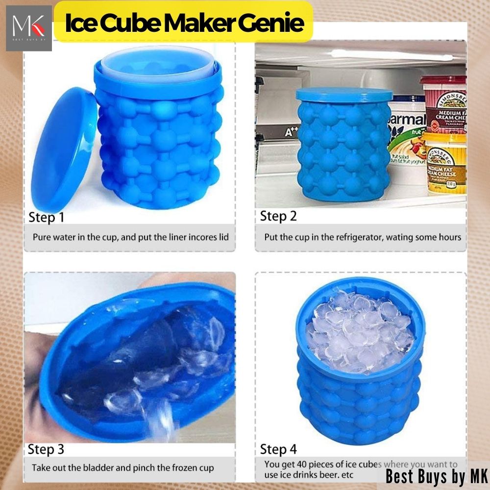Silicone ice cube maker