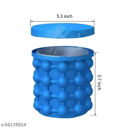 Silicone ice cube maker